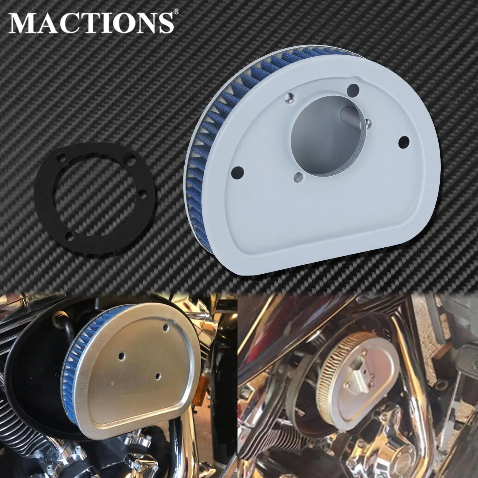 Мотоцикл очиститель воздуха воздушный фильтр Впускной синий элемент очистки для