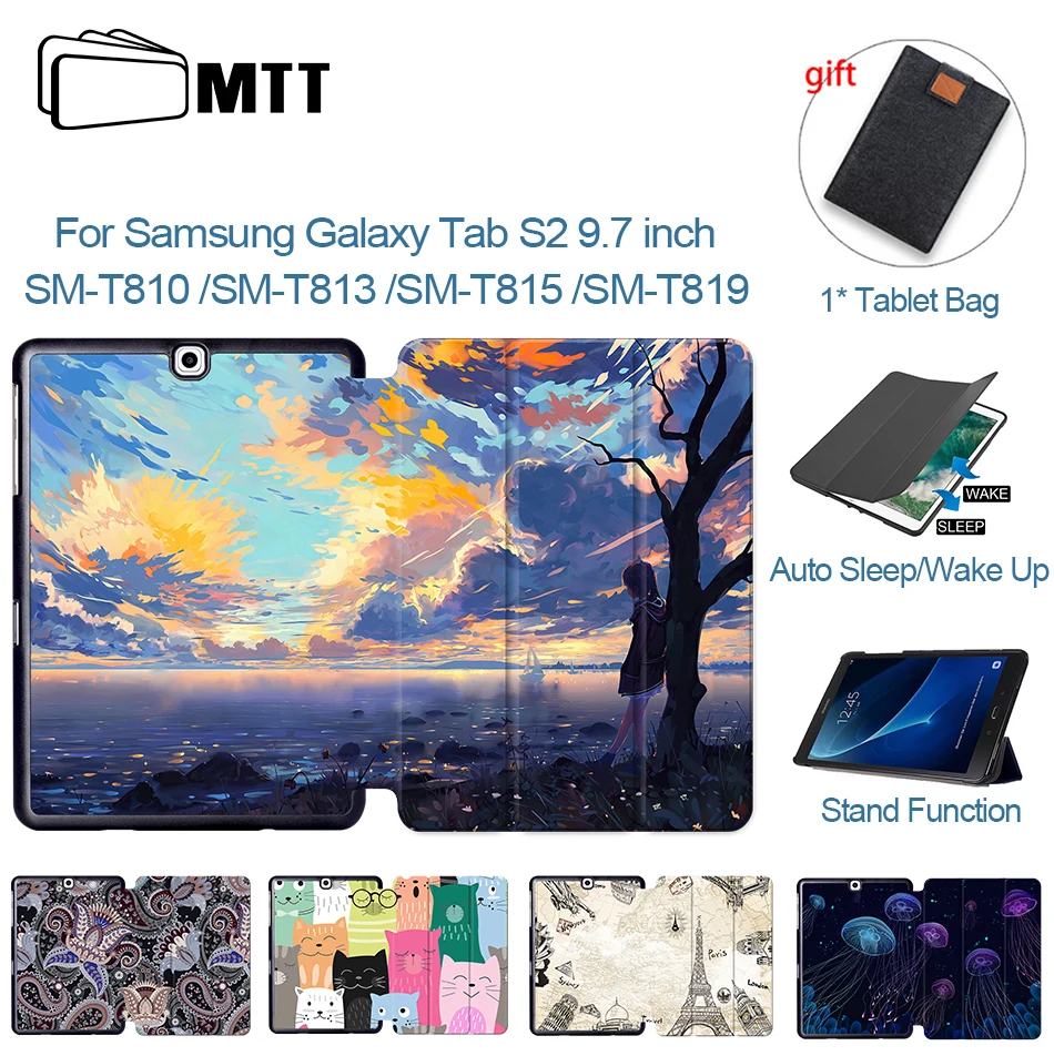 Чехол MTT для планшета Samsung Galaxy Tab S2 9 7 дюйма флип-чехол из искусственной кожи SM-T810 T813