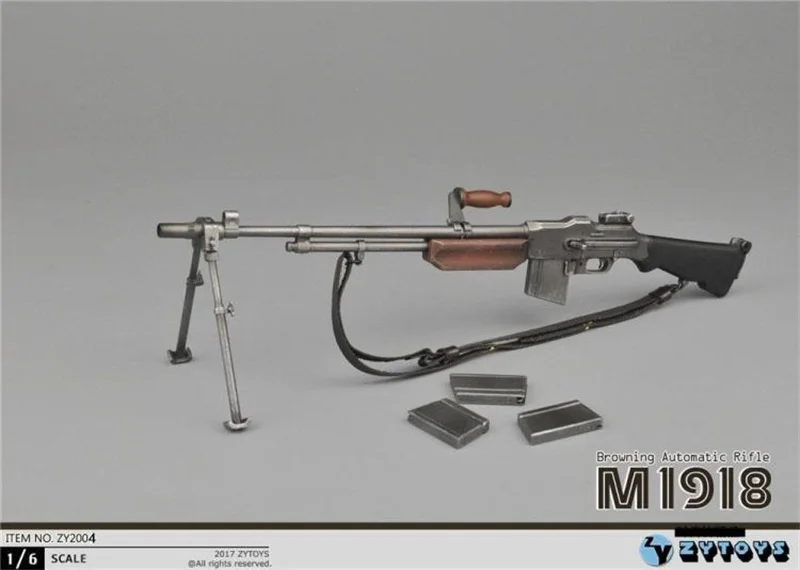 

Hot Sales 1/6th Toys Model BAR Browning 1918 Light Machine Gun World War II US Army Weapons For Mostly Soldier Collectable