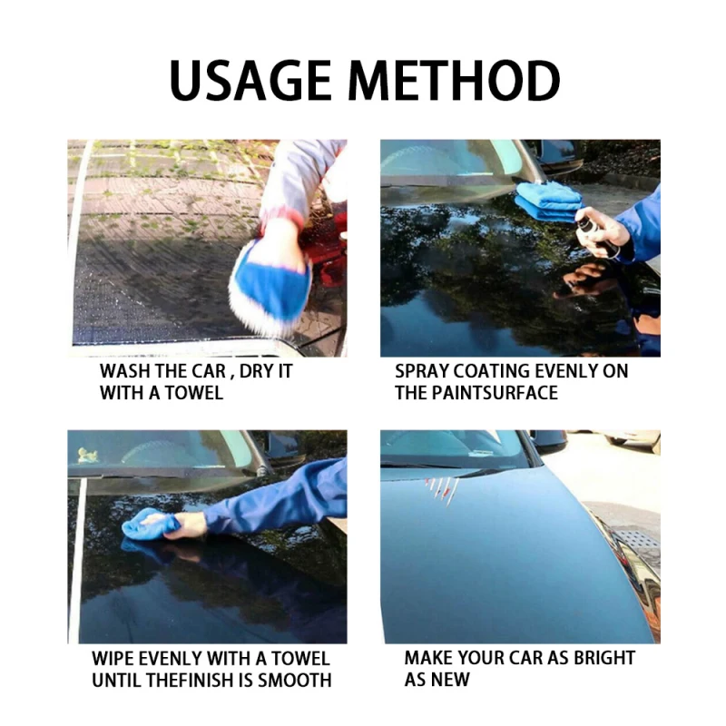 30/50ml Auto Anti-scratch Spray Type Crystal Plating Liquid Ceramic Coating 9H Car Lacquer Paint Care Polish TSLM1 | Автомобили и