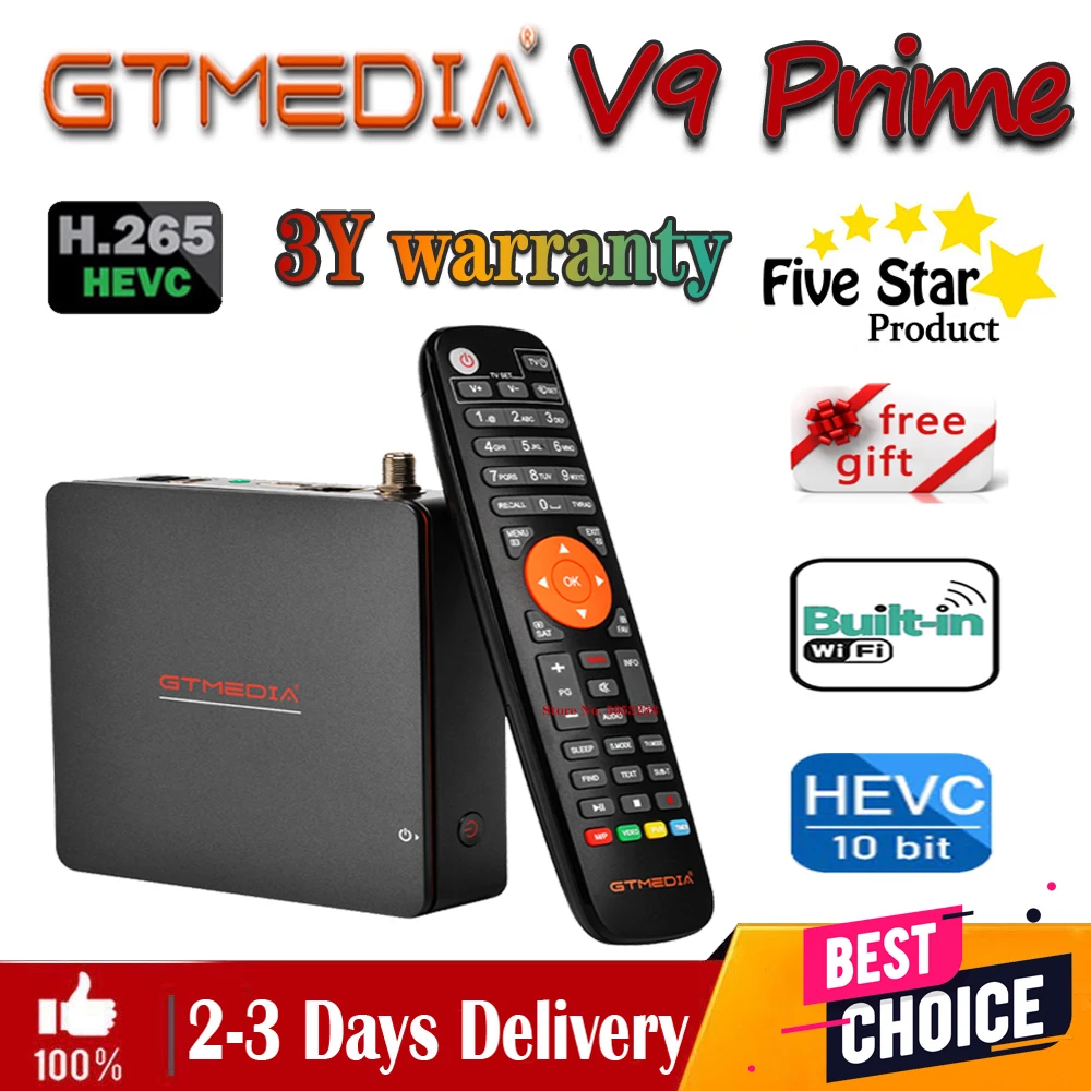 FTA GTmedia V9 Prime/Супер Спутниковый приемник встроенный Wi Fi V8X рецептор такой же как