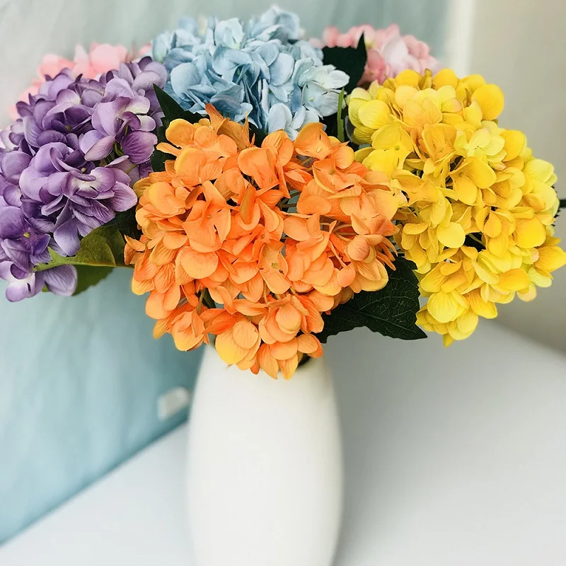 

Artificial flowers Silk hydrangea Bride bouquet wedding home new Year decoration accessories for vase flower arrangement