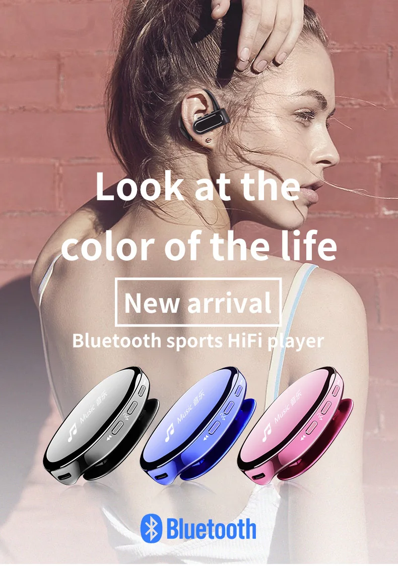 Спортивный mp3 мини зеркальный зажим usb mp3 плеер bluetooth с экраном FM радио flac Металл Портативный hifi mp 3 музыкальный плеер 8 Гб Клип 8g