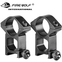 2 pcs rifle hunting scope ring mounts 1inch high profile scope mounts rings for picatinny weaver rail