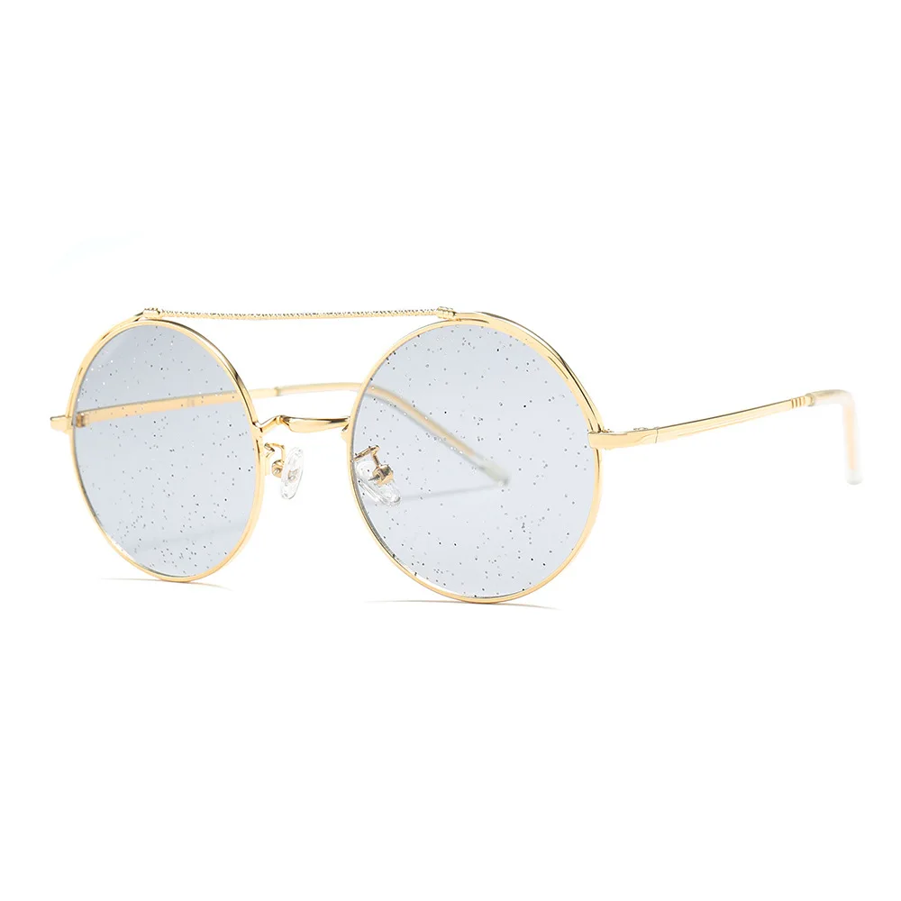 

Round Metal Sunglasses Men Women Rapper Stylish Eyewear Wholesale Fashion Sun Glasses Stylish Shades Gafas De Sol