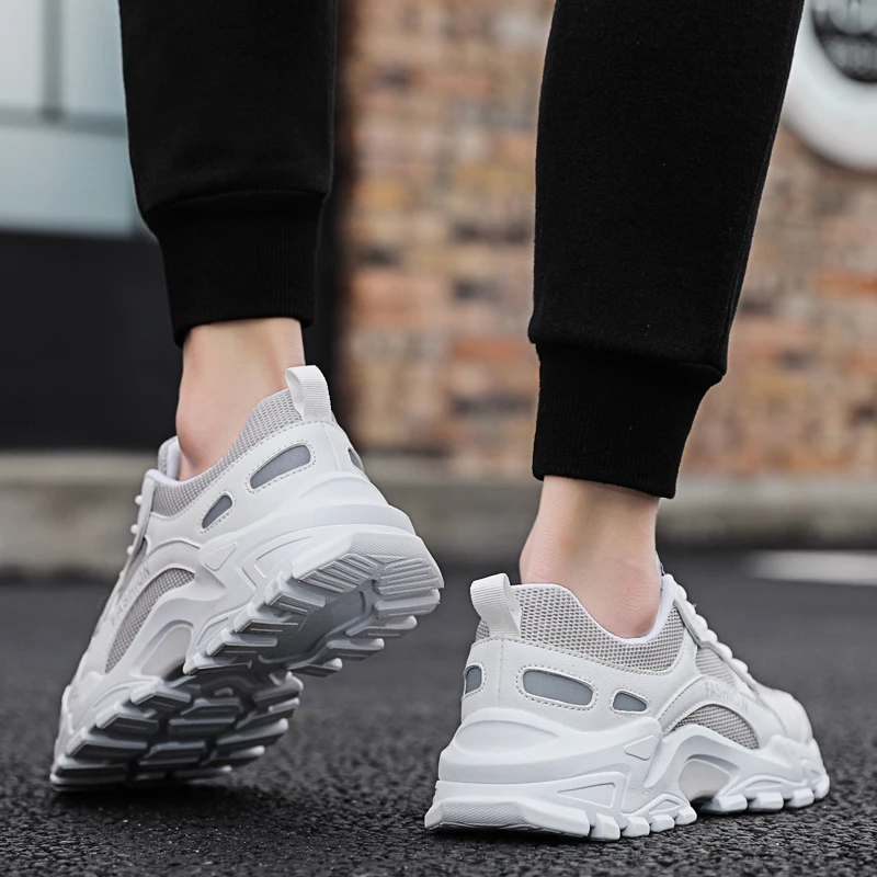 

Summer New Men's Running Shoes Korean Version of Trendy Thick Bottom Tide Shoes Fashion Lightweight Comfortable Breathable Shoes