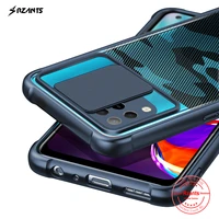 rzants for infinix hot 10s case hard camouflage lens lens protect slim crystal clear cover