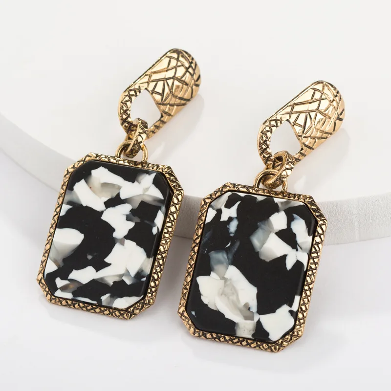 

New Arrival Chic Jewelry European American Retro Style Earring Fashion Leopard Print Wild Earrings Ladies Earrings for Women