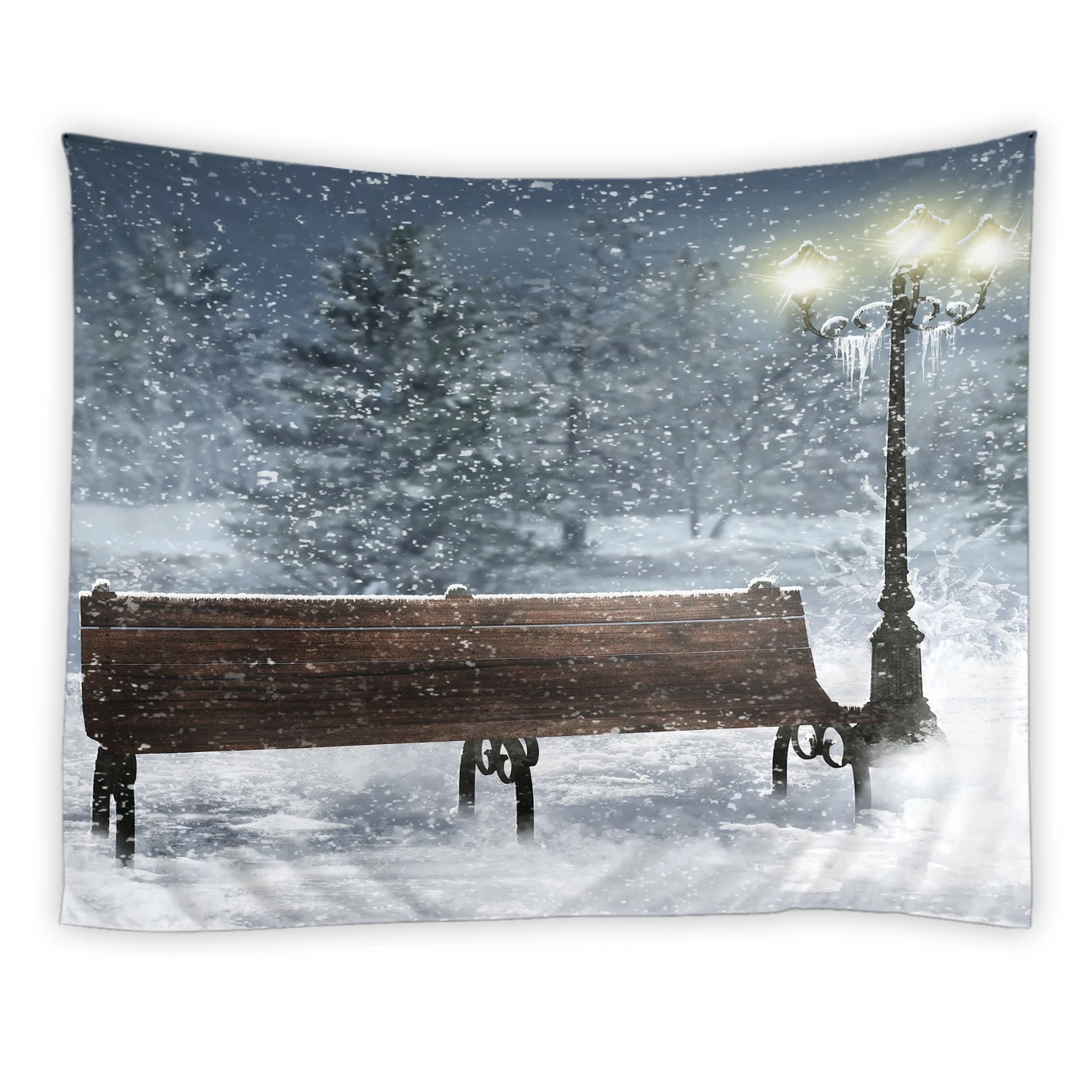 

Tapestry Wall Hanging Wall Tapestry Wall Carpets Dorm Decor Psychedelic Tapestry Winter Scene Ice World Tapestry