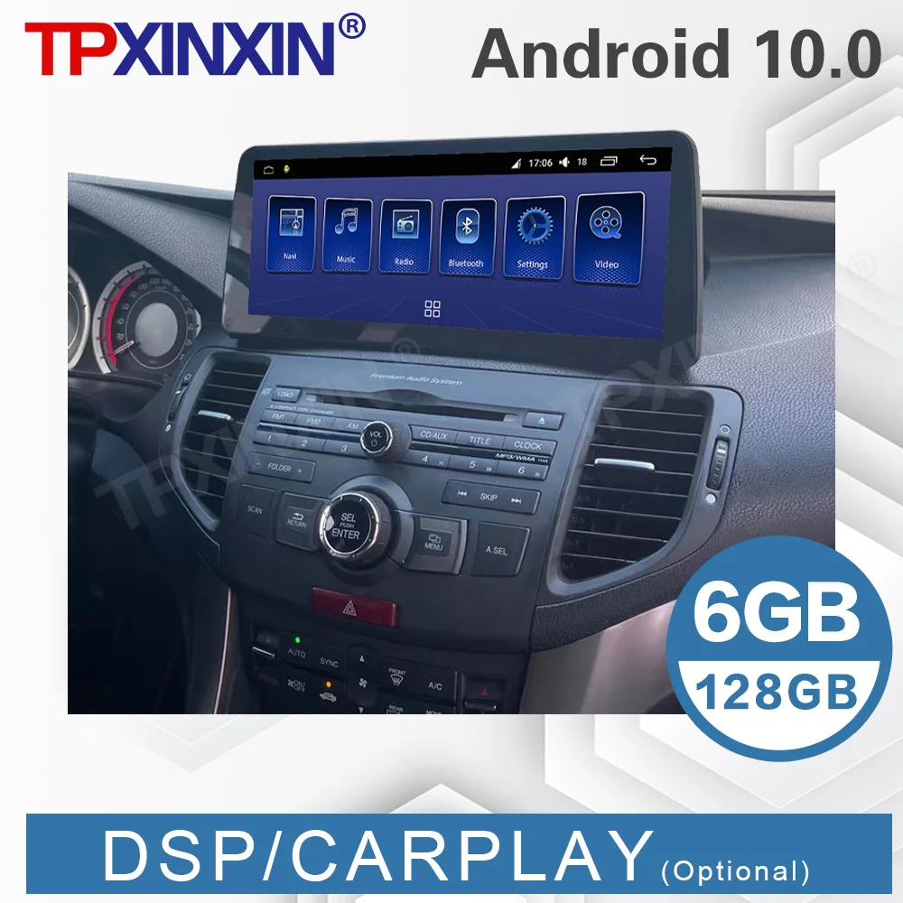 

For Honda Spirior Android 10 Car Radio Tape Recorder Multimidia Player GPS Navigation 12.3'' HD Big Screen