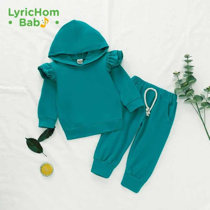 

LyricHom Baby Infant Clothing Sets Baby Suit 2021 Spring Clothes for Newborn Baby Clothes Hoodie + Pant 2pcs Outfit Kids Costume