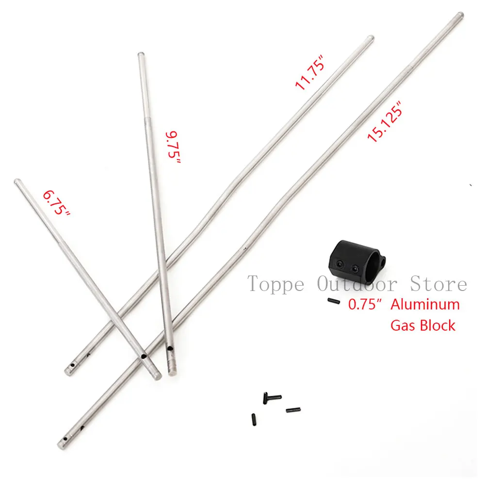 TOtrait Micro Rifle Gas Block Tube Low Profile .750 5.56 223 with Steel Roll Pin Tactical 0.75 Inch Dia fit M4 AR15 | Спорт и