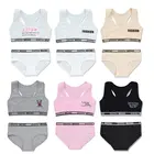 Комплект нижнего белья для подростков, тренировочный бюстгальтер, майка для девочек-подростков, женское нижнее белье