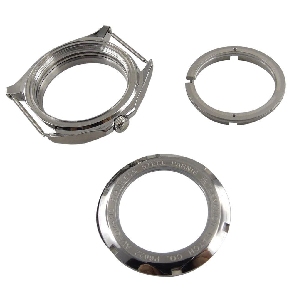 Квадратный чехол для часов из нержавеющей стали с сапфировым стеклом 40 мм