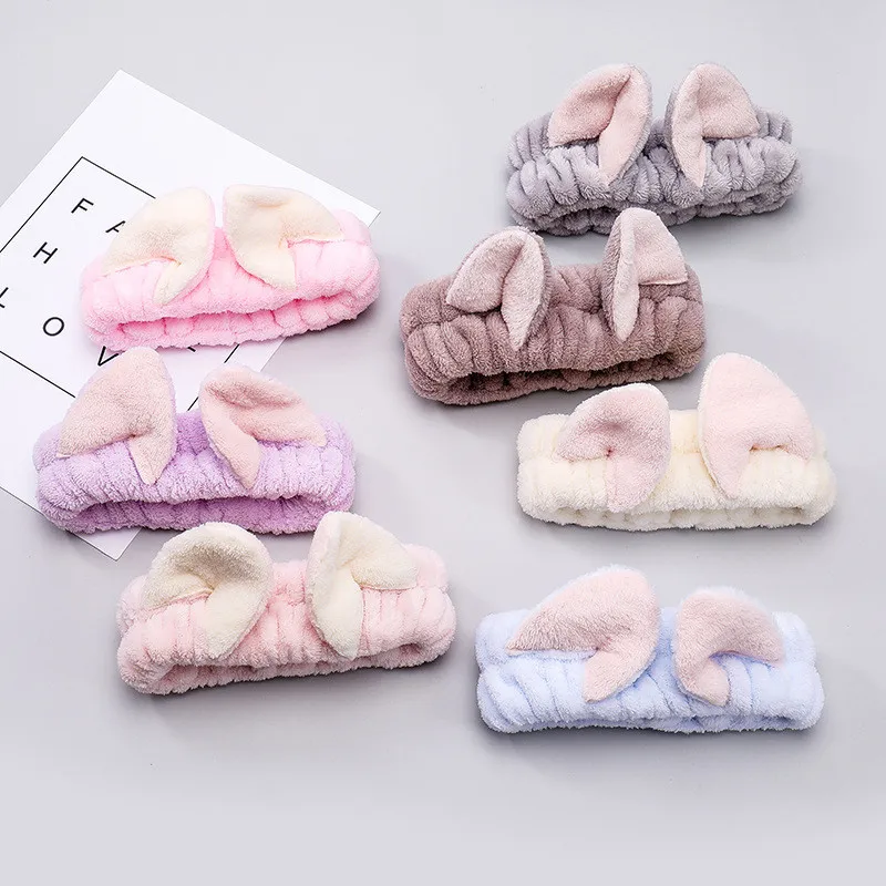 2020 новые повязки для женщин и девочек кошачьи уши мыть лицо тюрбан макияж