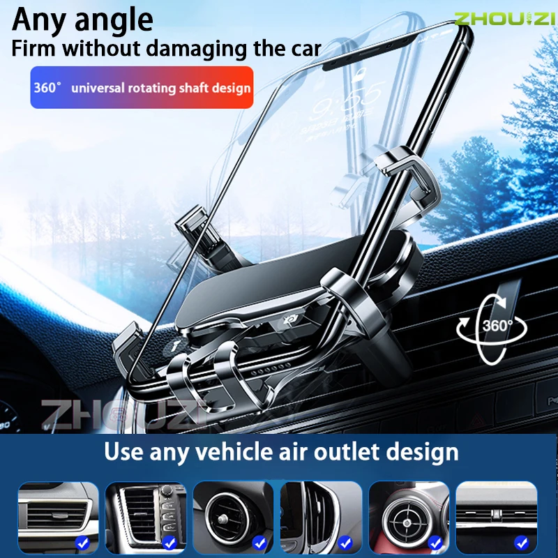 car mobile phone holder air vent outlet clip stand gps gravity bracket for toyota camry 2021 auto accessories free global shipping