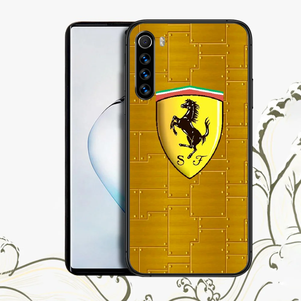 

Supercar Car Run Ferrari Xiaomi Redmi Note 5 7 8 8T 9 9S 7 9A K30 Pro Ultra Max For Phone Case black Waterproof Tpu Coque 3D