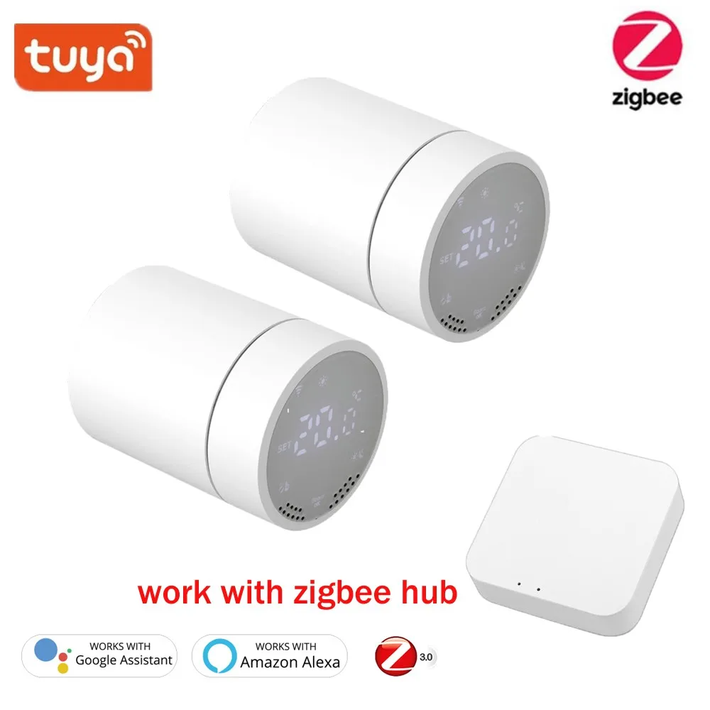 

Умный сенсорный дисплей ZigBee3.0, привод радиатора, клапан, умный регулятор температуры, управление Alexa, Новинка