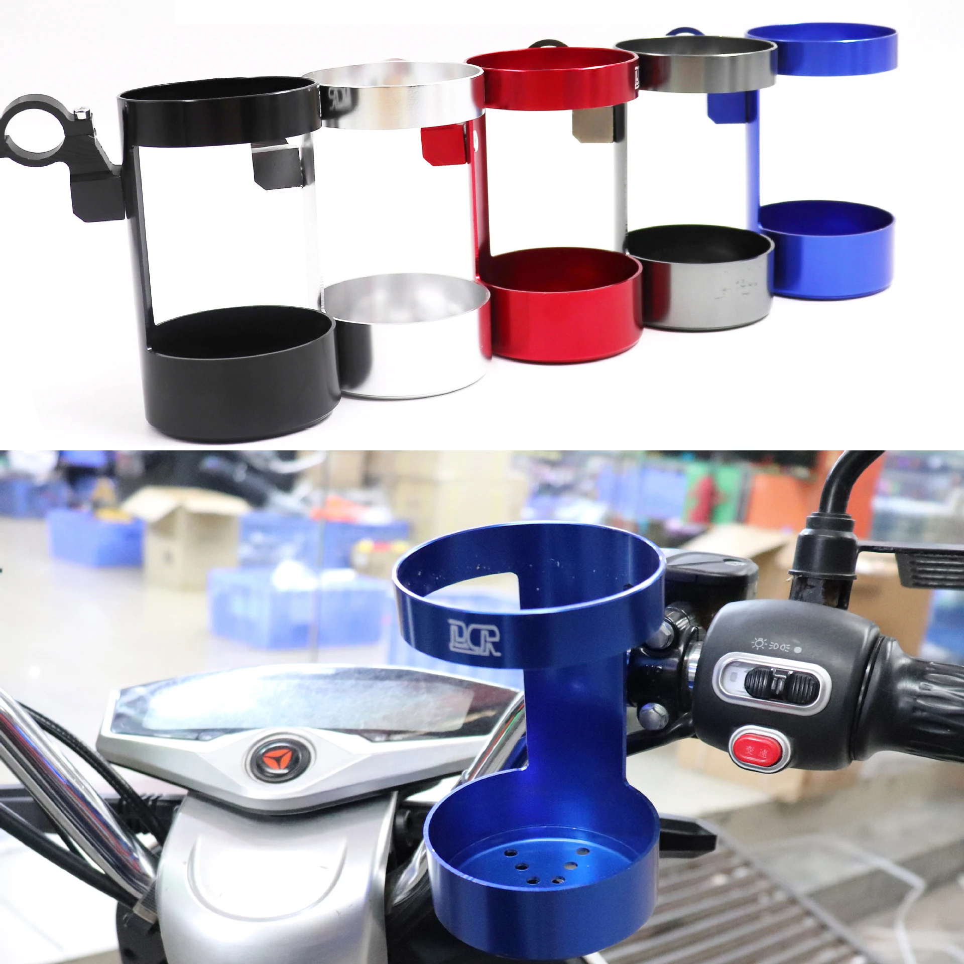 

CNC Aluminum Handlebar Bottle Holder Universal Water Cup Bottle Holder Mount Bracket For Bicycle Wheelchair Motorcycle Bikes ATV