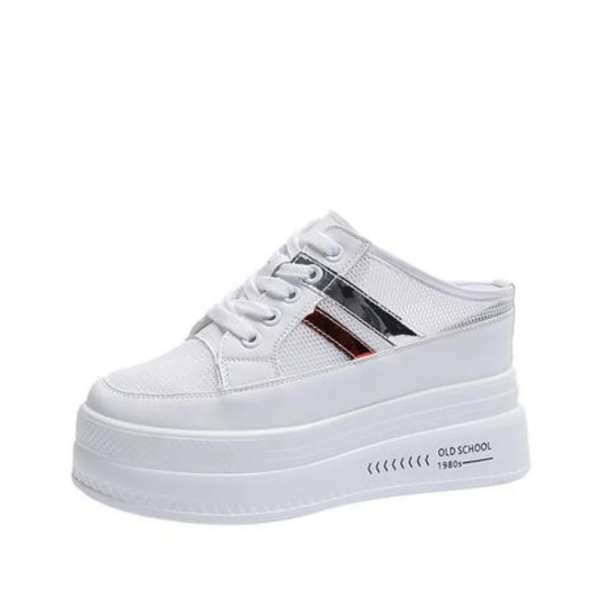 Brand Design Women Platform Slipper Fashion Sandals Shoes Round Toe Slip On Mules Heel Casual Slides Ladies Sandali Chaussure