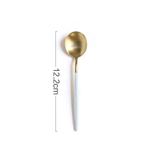 White Gold 4 Столовый набор, столовые приборы, ножи, вилки, ложки, посуда Wester, кухонная посуда, нержавеющая сталь, для дома, вечерние, свадебные украшения, набор посуды - Цвет: White Gold 4
