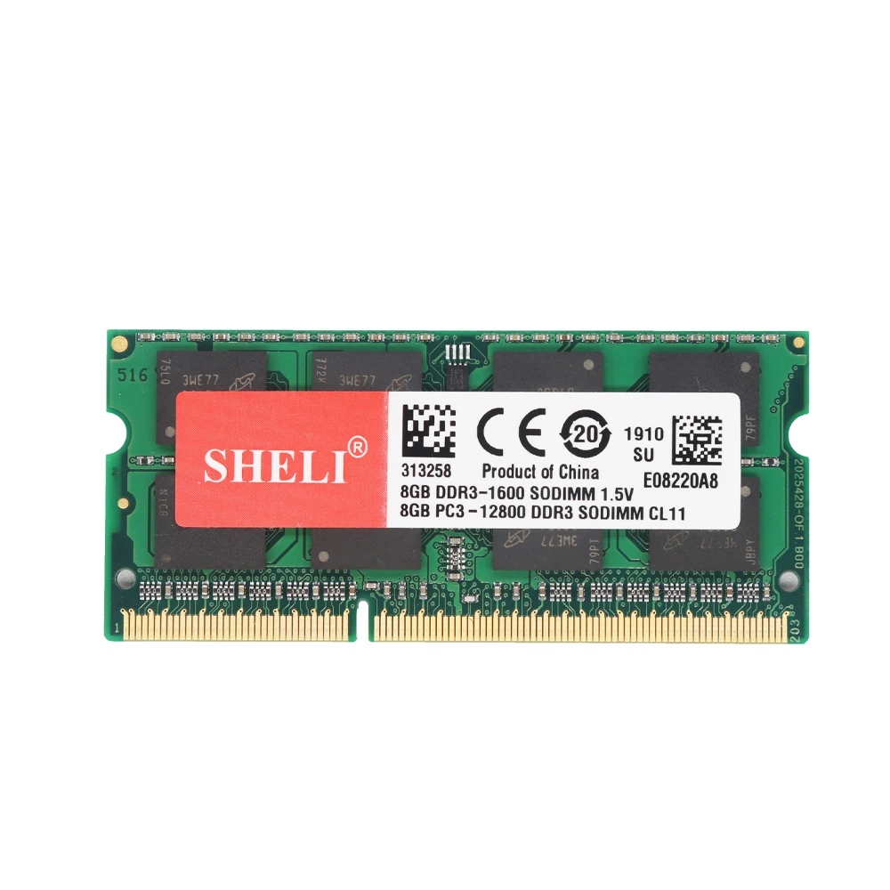 SHELI 8GB PC3-12800 DDR3 1600Mhz 204pin SODIMM RAM память для ноутбука CL11 1 5 v | Компьютеры и офис
