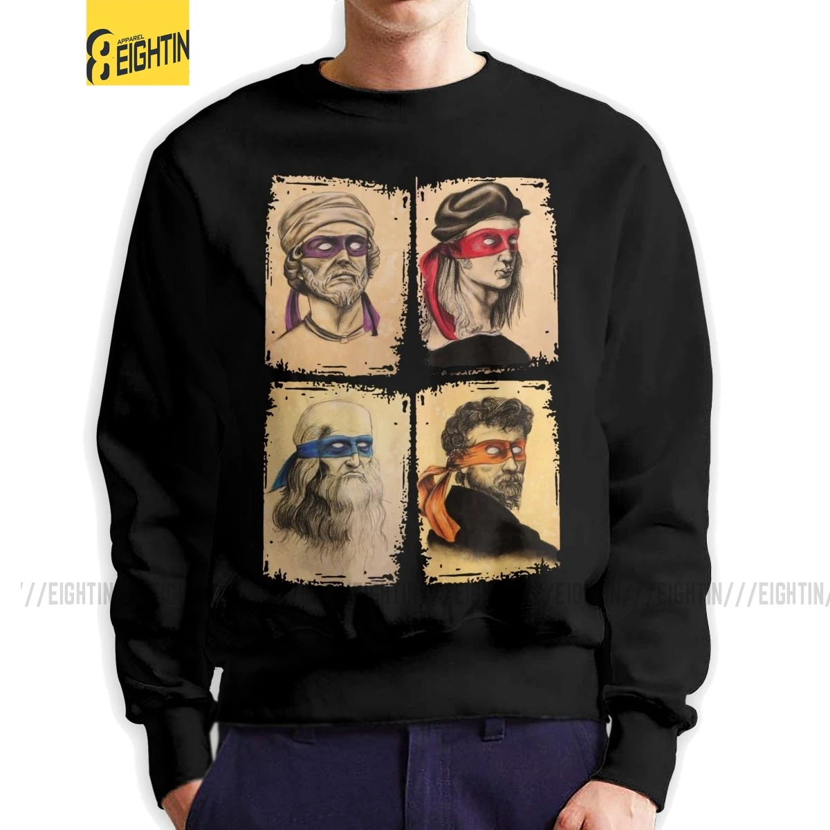 Мужской Хлопковый пуловер с круглым вырезом 100% хлопок | Мужская одежда