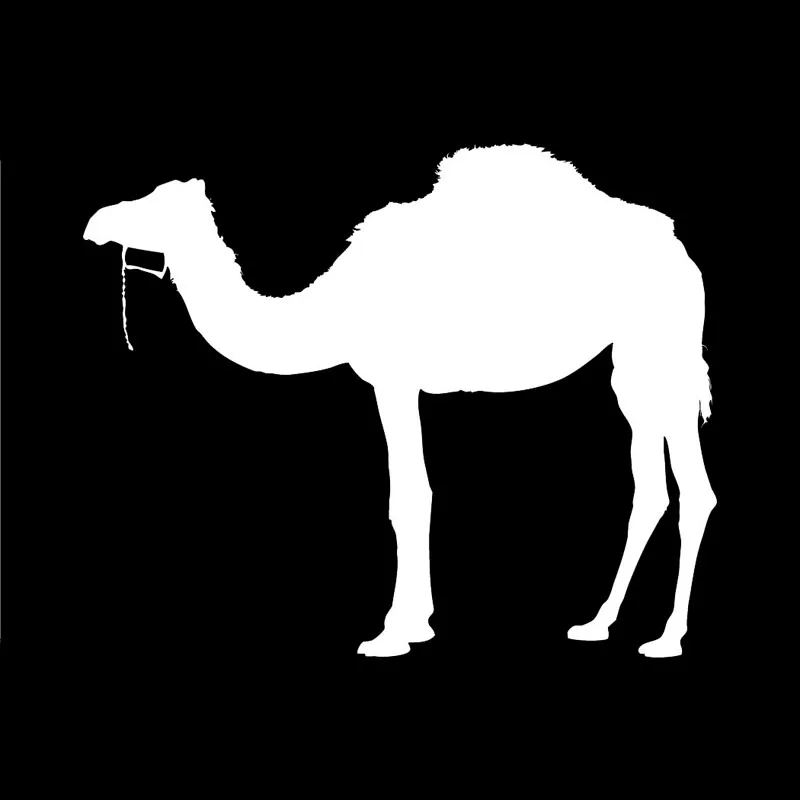 

Car Sticker Lovely Camel Pattern PVC Car Modeling Personality Car Sticker Motorcycle Sticker Black and White 14* 11.2cm