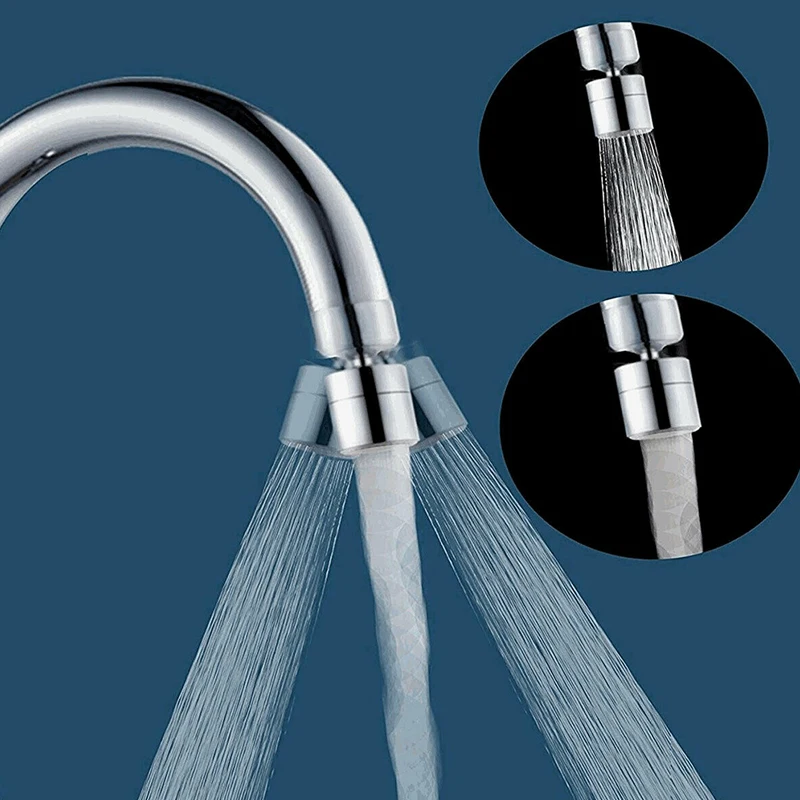 

Kitchen Tap Head 360degree Swivel Bubbler Sink Faucet Water Saving F-ilter Sprayer Home