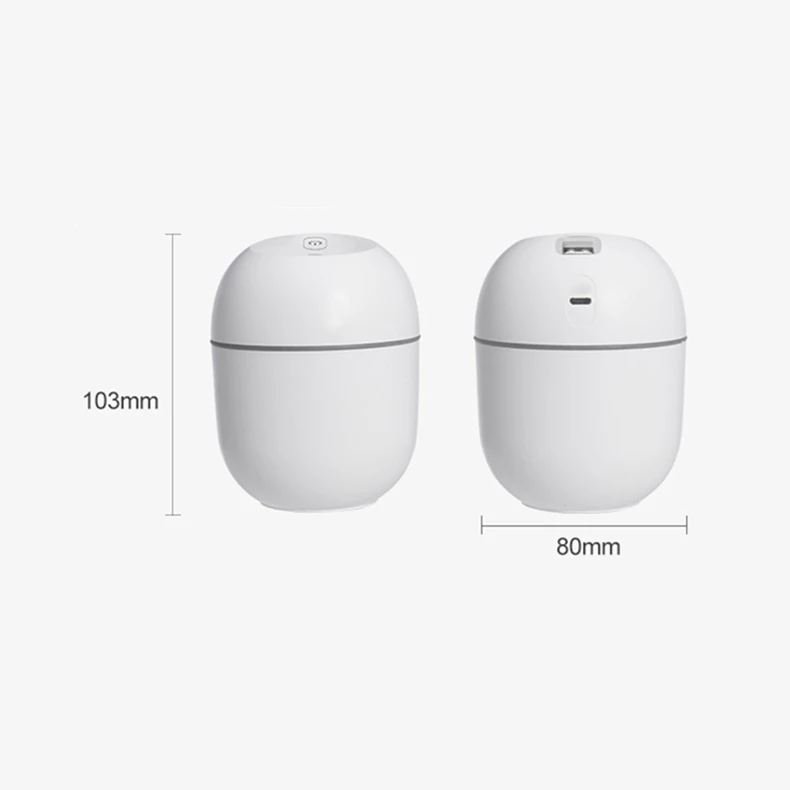 

1PCs 220ML Mini Portable Ultrasonic Air Humidifer Aroma Essential Oil Diffuser USB Mist Maker Aromatherapy Humidifiers for Home
