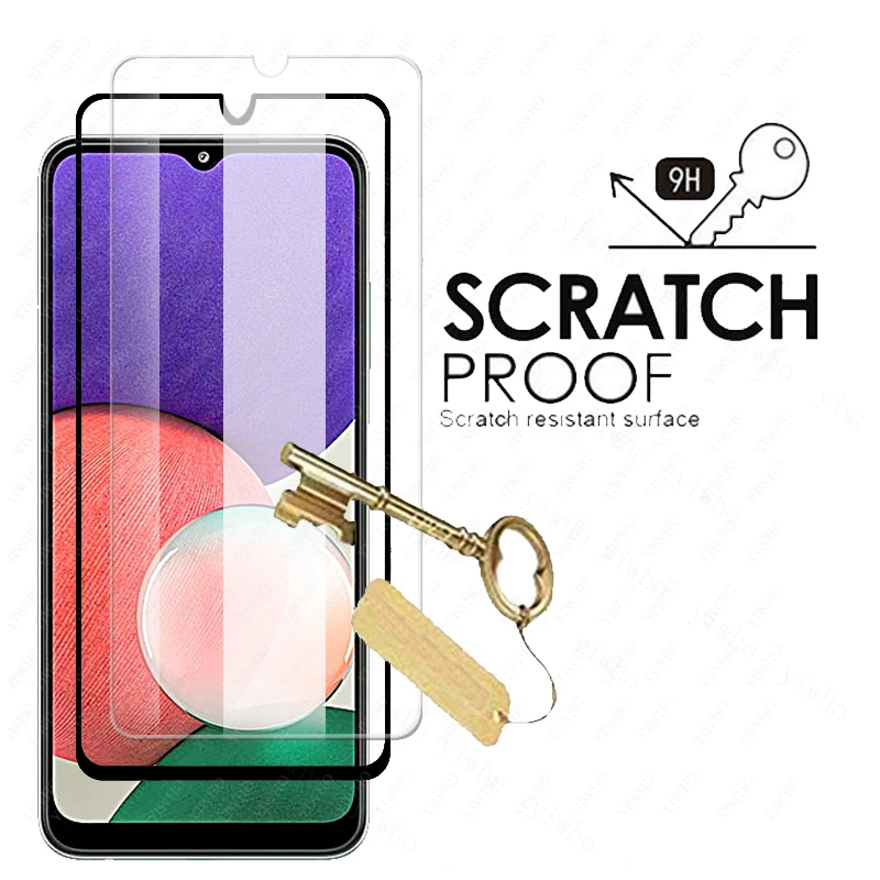 Tempered Glass For Samsung Galaxy A22 5G Screen Protector Camera Lens Film on 4G A225G Protective a22 | Мобильные телефоны и