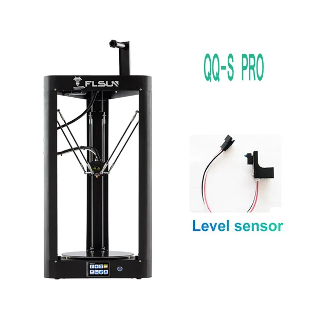 QQ-S Pro 3d принтер Flsun QQ-S автоматическое выравнивание предварительной сборки Titan сенсорный экран решетка HeatBed 32bitsboad Корабль из США - Цвет: QQ-S Pro