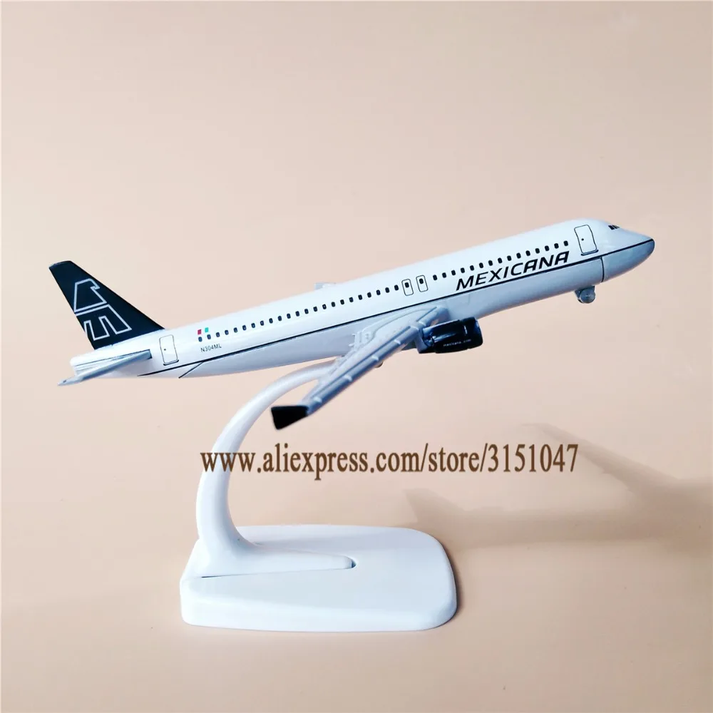 16 см мексиканская авиакомпания аэробус 320 A320 авиакомпании модель самолета из
