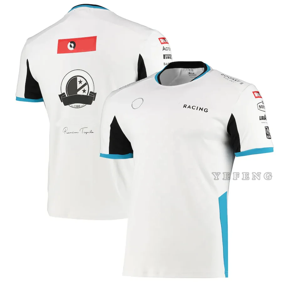 

For Mercedes Benz Racing Team F1 2021 Motorsport T-Shirt Formula One Summer White Men Clothing Quick Dry Breathable Do Not Fade