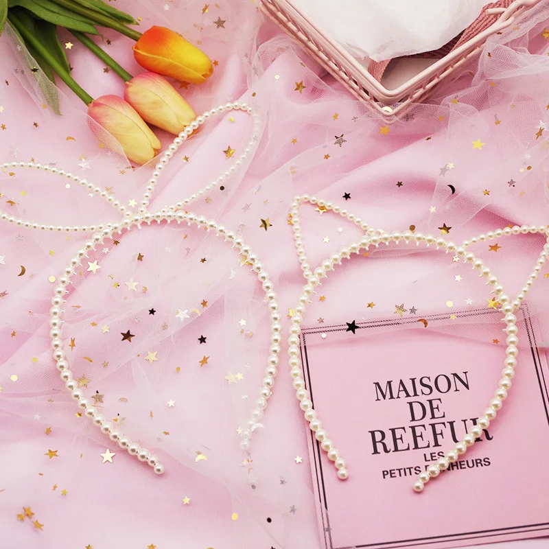 Детские аксессуары для волос маленьких девочек детские украшения Жемчужная