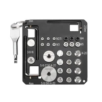 hdrig general camera rig assembly tool storage plate with mounting screws assortment allen keys screwdriver universal use