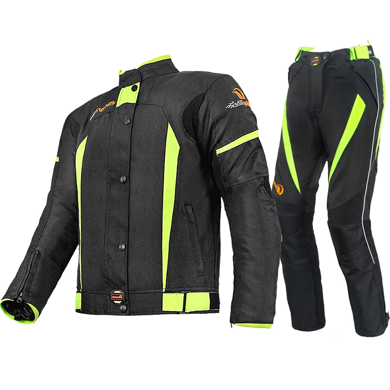 Мотоциклетная куртка и штаны защитные костюмы зимняя летняя дышащая Защитная