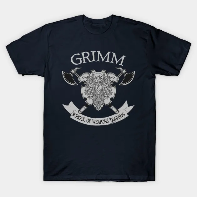 Мужская футболка Grimm школа оружия тренировка klance для женщин и мужчин | одежда