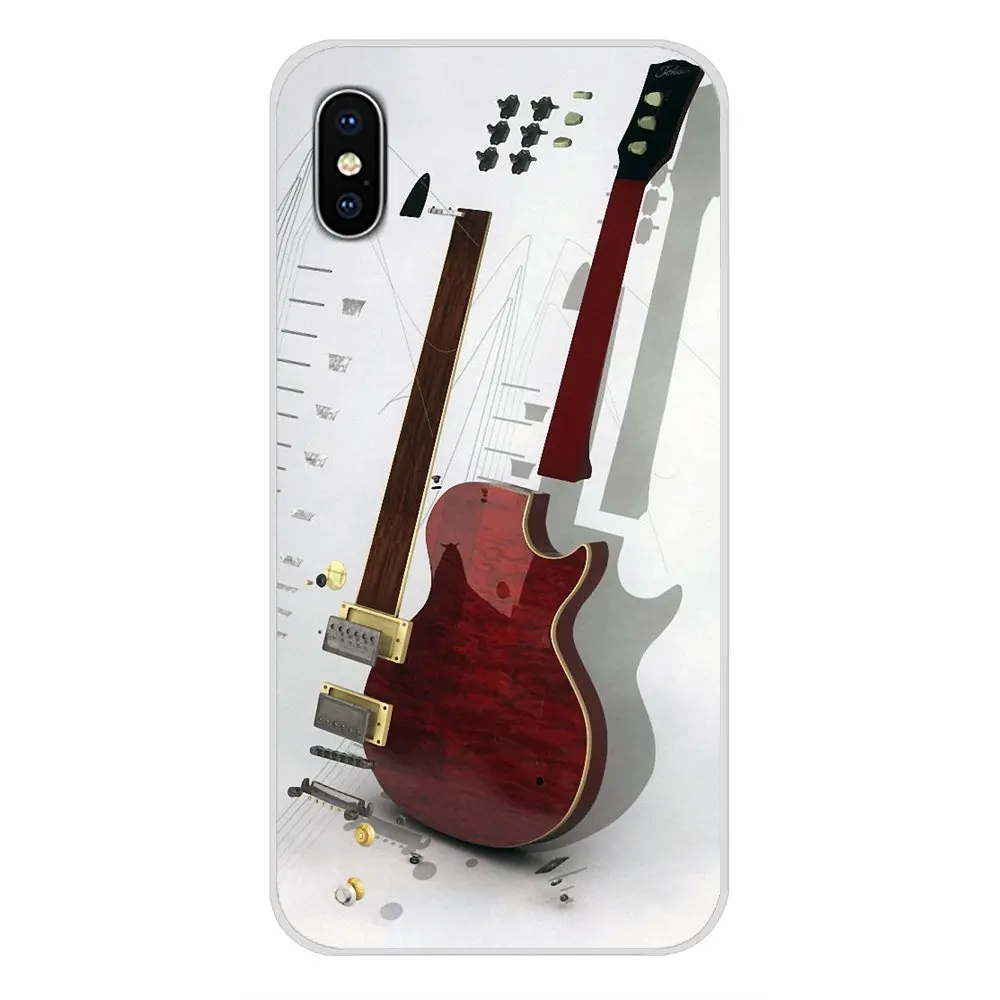 Violin Music Musical Note For Apple iPhone X XR XS MAX 4 4S 5 5S 5C SE 6 6S 7 8 Plus ipod touch Transparent Soft Shell Cases | Мобильные