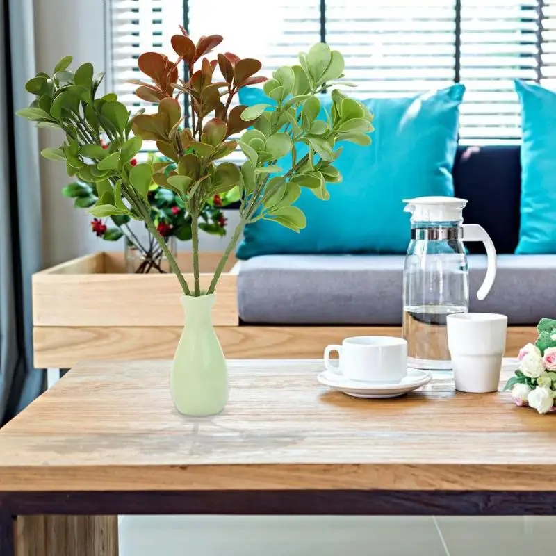 Искусственный листок чая зеленое растение настенный фон цветок Декор композиция