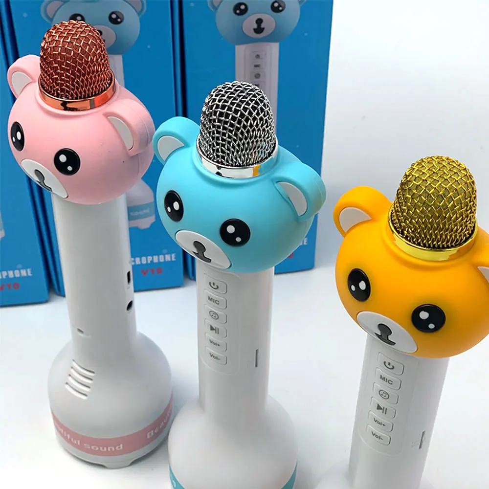 

Microphone For Singing Condenser Magic Karaoke Facebook Mixer Wireless Bluetooth Sound Card Handheld Tiktok Pantograph Microphon