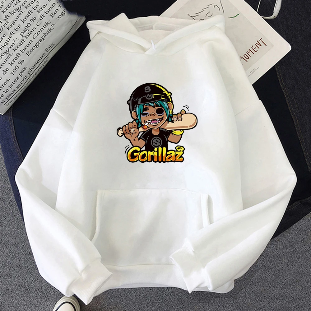 

Anime Gorillaz Hoodie Women Streetwear Hip-Hop Clothes Costumes Men Hoodies Sweatshirts Clothing Harajuku Crewneck Hoody Tops