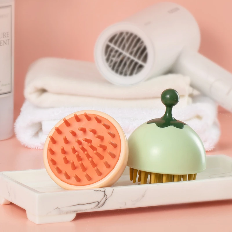 

Silicone Shampoo Head Scalp Massage Brush Shampoo Comb Massage Grooming Hair Brush Air Cushion Comb Portable Hair Brush