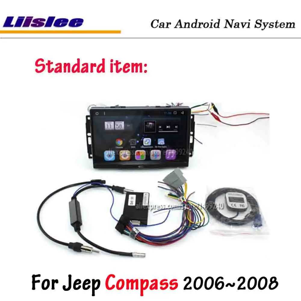 Liislee Android 8,0 для Jeep Compass 2006~ 2007 автомобильный стерео радио BT Carplay экран видео gps навигация Мультимедиа без DVD плеера - Цвет: machine