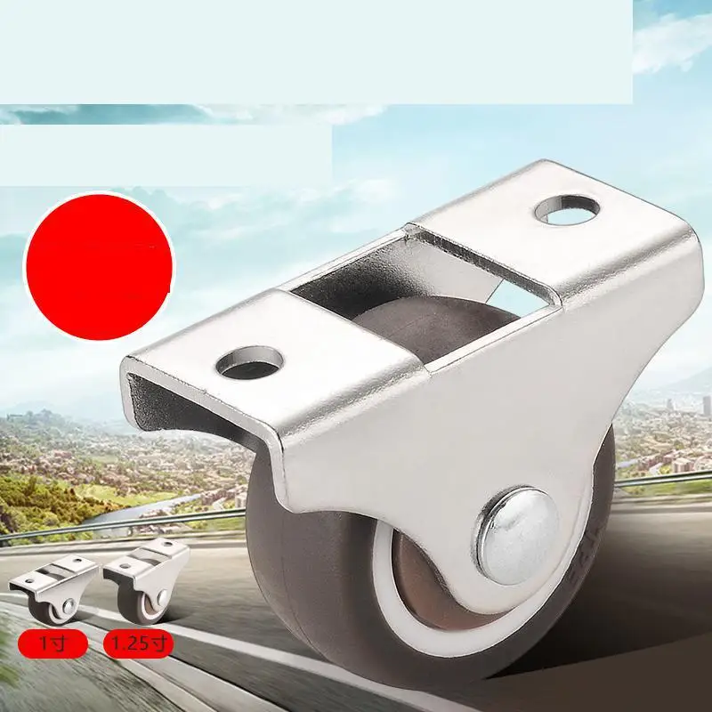 

1 Pc 1 / 1.25 /1.5 / 2 Inch Mute Small Bed Bottom Tatami Drawer Pulley Bedside Cabinet Wheel Roller Caster Rubber Directional