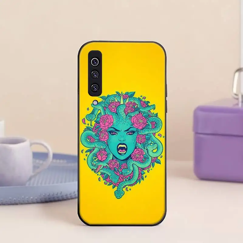 Чехол для телефона Medusa с греческой мифологией черный чехол Samsung s21 ultra s20 fe s10 Note 20 10