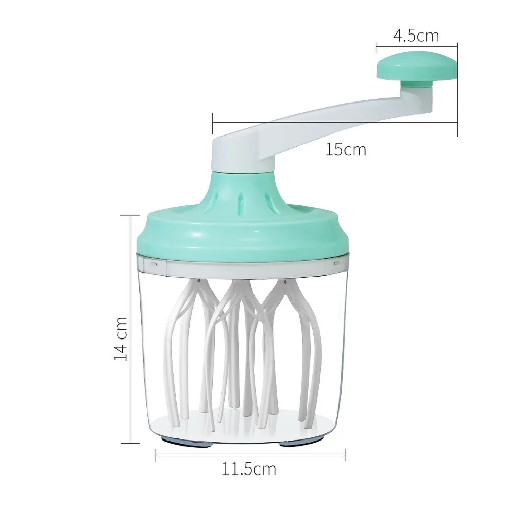 1200ml Manual Plastic Cream Egg Beater Hand Crank Fast Mixer Kitchen DIY Baking Made Tool | Дом и сад