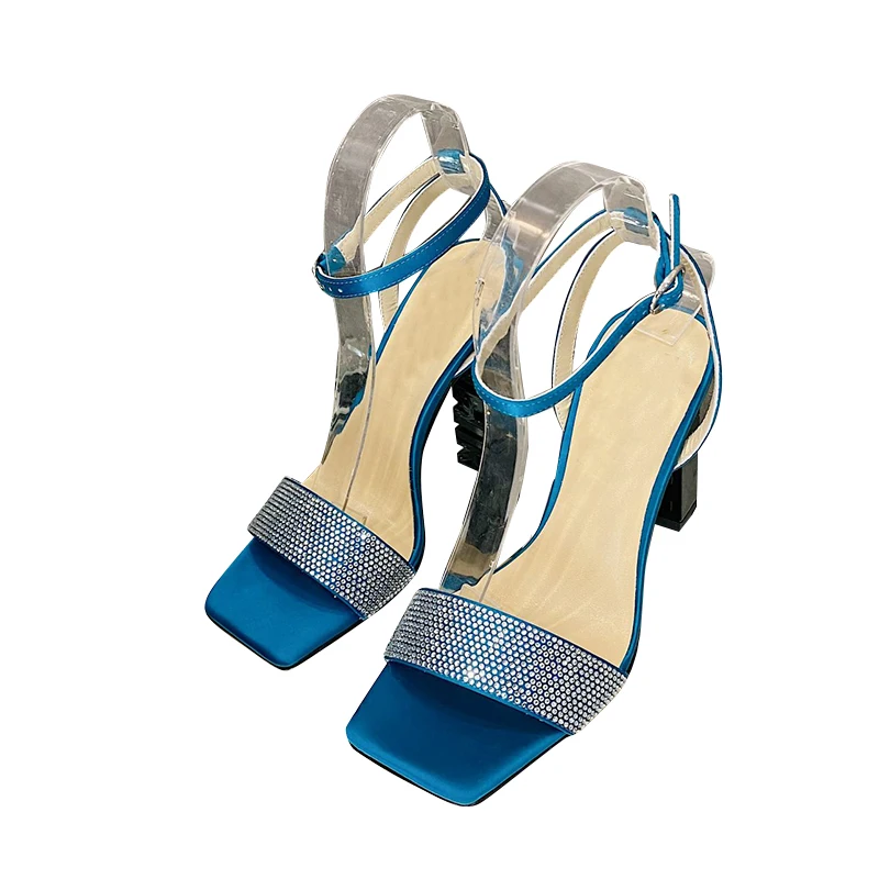

rossi2021new high-heeled sandals, 9 cm logo letter heel women's shoes, soft leather top luxury standard manufacturing, exquisite
