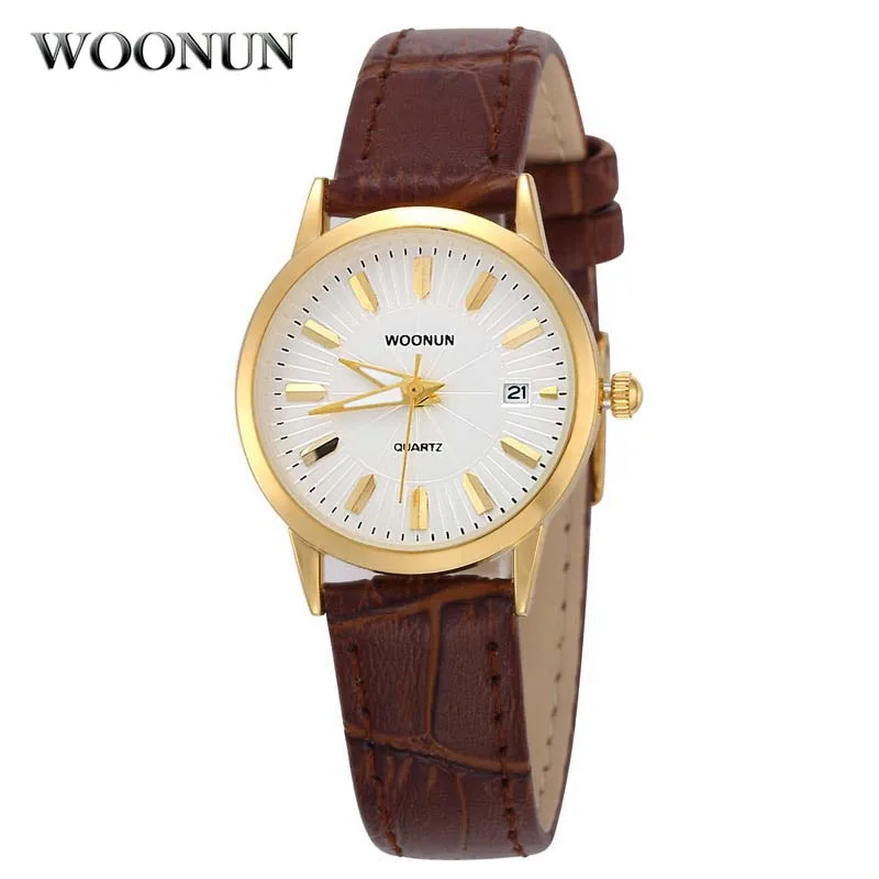 

2020 Brand Luxury God Quartz Watches WOONUN Woman Watches New Fashion Ladies Watches Genuine Leather Relogio Feminino Gandoleta
