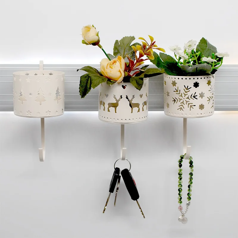 

Wrought iron hook christmas decoration Hook Wall Hanging Wall Hook Key Holder Home Accessories room decoration accessories